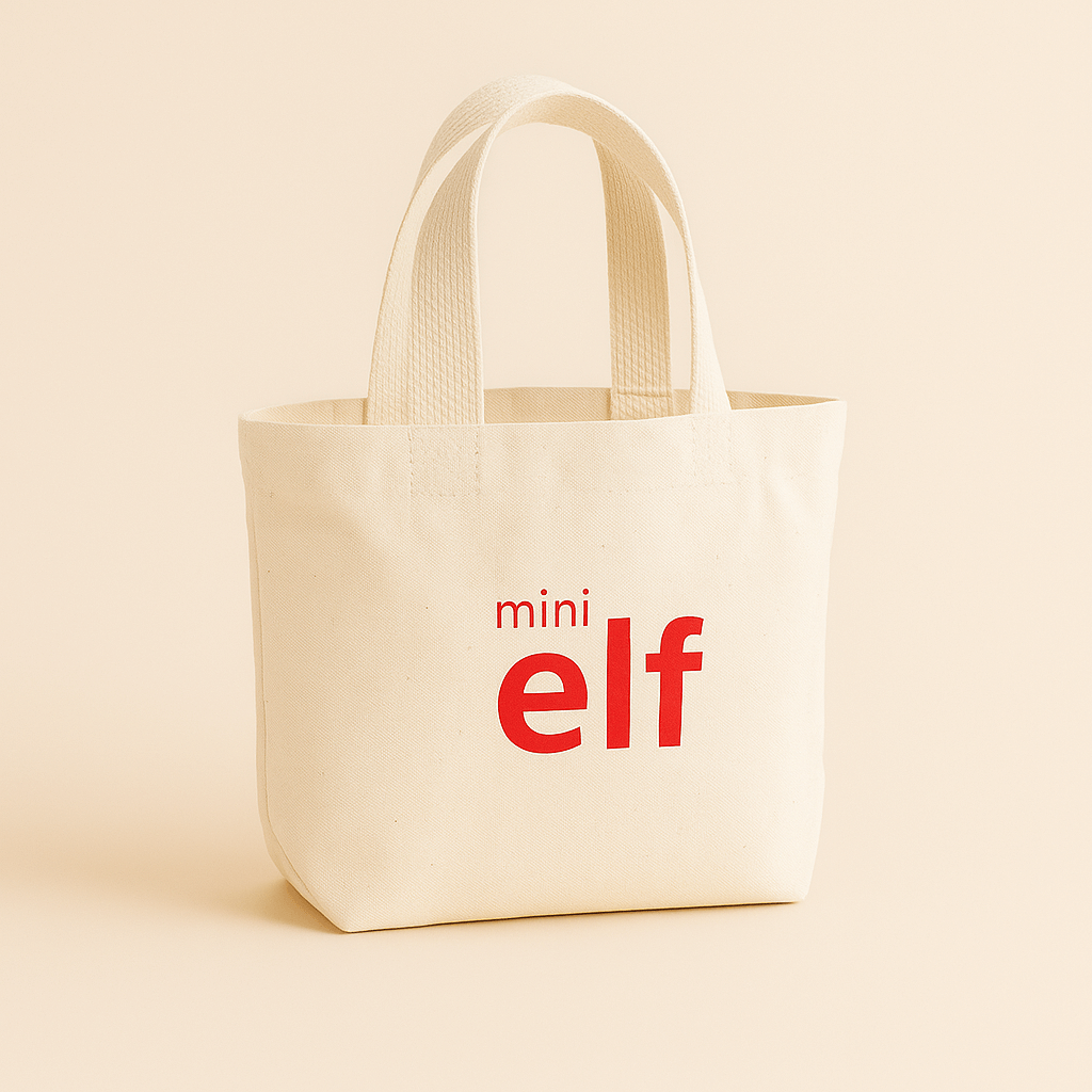 Mini Elf Bag- Natural- For All Their Magical Little Adventures!
