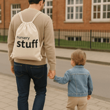 Nursery Stuff Canvas Backpack - Natural – Keep calm, carry all the stuff!