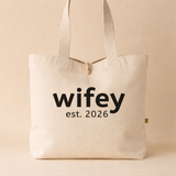Wifey Est. 2026 Wedding Tote Bag